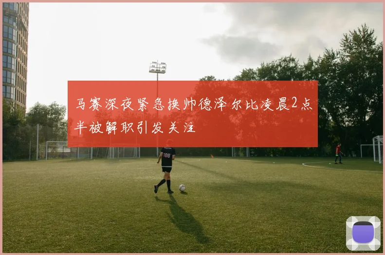马赛深夜紧急换帅德泽尔比凌晨2点半被解职引发关注